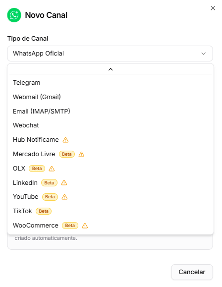Atendimento omnichannel para provedor de internet